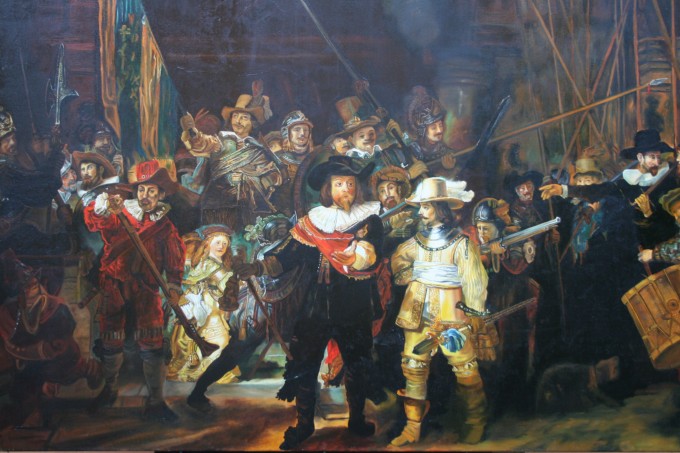 N°3003 Rembrandt "la ronde de nuit", 130X97, 92500 Euros à vendre (copie de maître)