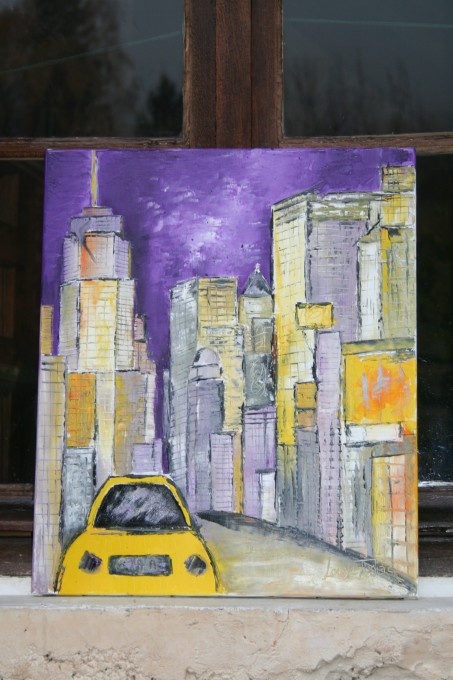 Création 'New-York Taxi Jaune' (N°100)