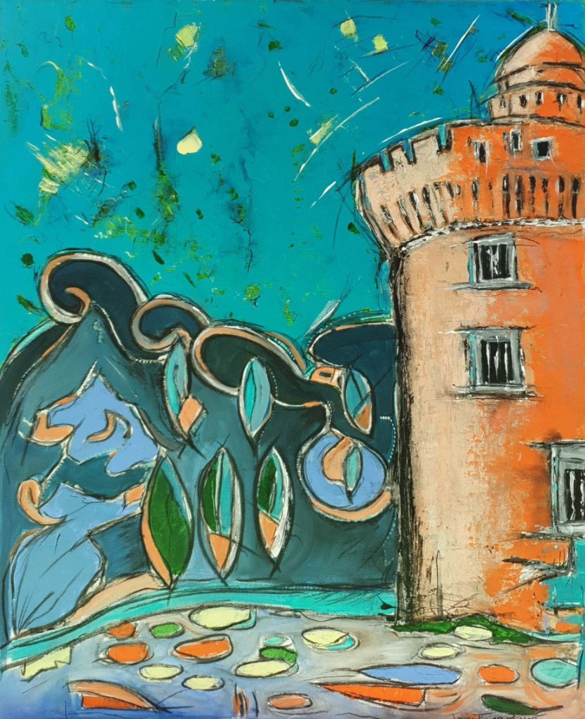 N°3650 Castillet en folie, 65X54, 2000 Euros à vendre
