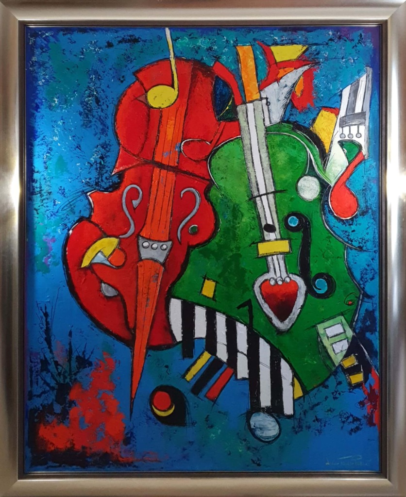 N°3665 Musique aux couleurs 162X130, 16000 Euros à vendre